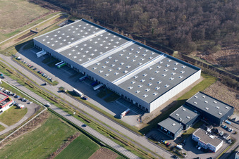 Mommenheim im Bundesland Bas-Rhin, Frankreich von oben gesehen