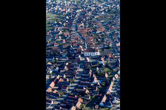 Luftbild von Bietlenheim im Bundesland Bas-Rhin, Frankreich