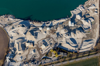 Gambsheim im Bundesland Bas-Rhin, Frankreich von oben