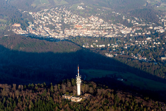 Baden-Baden, Sendemast auf dem Fremersberg im Bundesland Baden-Württemberg, Deutschland
