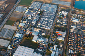 Industriegebiet Draisstr in Muggensturm im Bundesland Baden-Württemberg, Deutschland