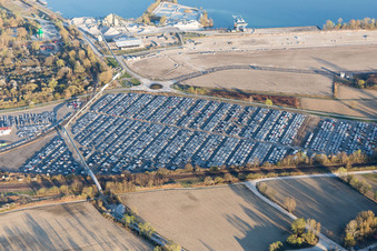 Lauterbourg im Bundesland Bas-Rhin, Frankreich von oben