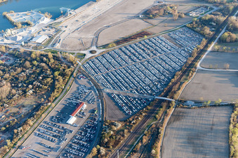 Lauterbourg im Bundesland Bas-Rhin, Frankreich aus der Luft betrachtet