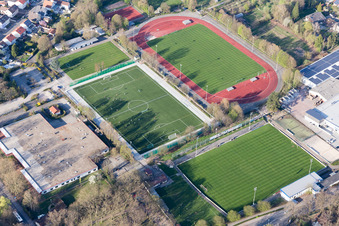 Herxheim bei Landau im Bundesland Rheinland-Pfalz, Deutschland aus der Luft betrachtet