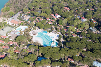 Lignano Riviera im Bundesland Friaul-Julisch Venetien, Italien aus der Luft