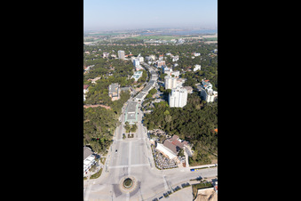 Luftbild von Lignano Pineta im Bundesland Friaul-Julisch Venetien, Italien