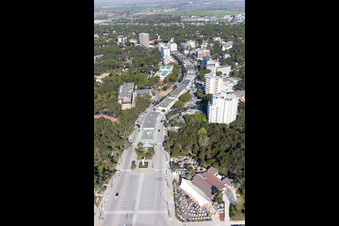 Luftaufnahme von Lignano Pineta im Bundesland Friaul-Julisch Venetien, Italien