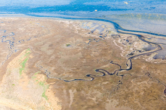 Drohnenaufname von Lignano Sabbiadoro im Bundesland Udine, Italien