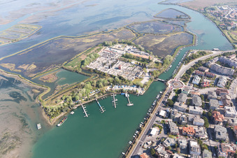 Grado im Bundesland Gorizia, Italien aus der Luft