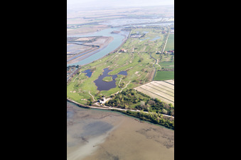 Luftbild von Grado-Pineta im Bundesland Friaul-Julisch Venetien, Italien