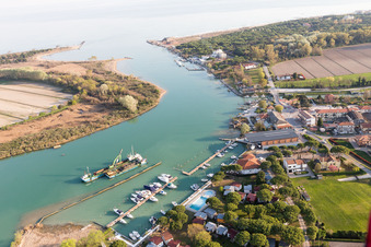 Luftbild von Cortellazzo im Bundesland Venetien, Italien