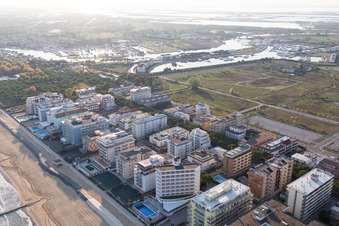 Jesolo im Bundesland Metropolitanstadt Venedig, Italien aus der Luft