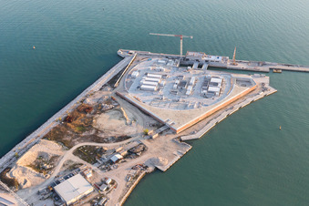 Punta Sabbioni im Bundesland Venetien, Italien aus der Luft betrachtet