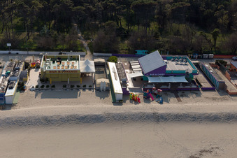 Luftbild von Zadina Pineta im Bundesland Emilia-Romagna, Italien