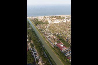 Zadina Pineta im Bundesland Emilia-Romagna, Italien von oben