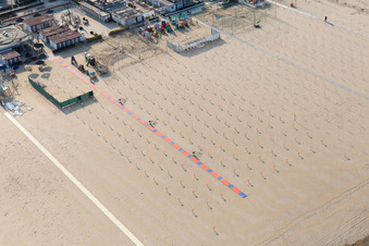 Pinarella im Bundesland Emilia-Romagna, Italien von oben