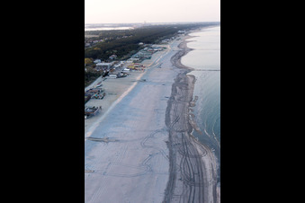 Luftbild von Punta Marina im Bundesland Emilia-Romagna, Italien