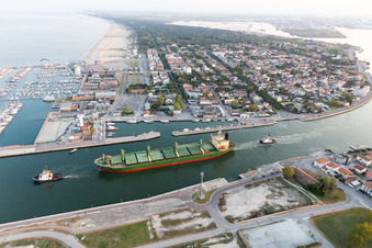 Porto Corsini im Bundesland Emilia-Romagna, Italien aus der Luft