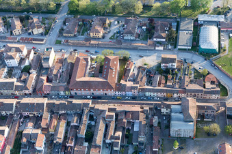 Drohnenaufname von Comacchio im Bundesland Ferrara, Italien
