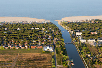 Lido degli Estensi im Bundesland Emilia-Romagna, Italien aus der Luft