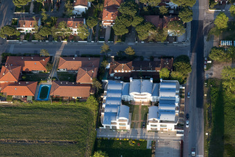 Lido degli Estensi im Bundesland Emilia-Romagna, Italien vom Flugzeug aus