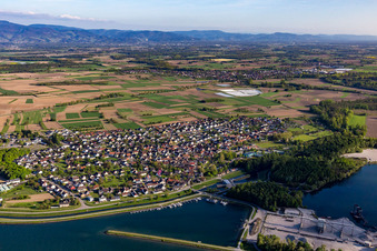 Luftbild von Motor-Yacht-Club Greffern e.V in Rheinmünster im Bundesland Baden-Württemberg, Deutschland