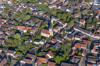 Kirchengebäude der Evangelischen Kreuzgemeinde Scherzheim in Scherzheim in Lichtenau im Bundesland Baden-Württemberg, Deutschland