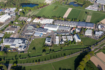 Bühl, Industriegebiet West im Ortsteil Vimbuch im Bundesland Baden-Württemberg, Deutschland