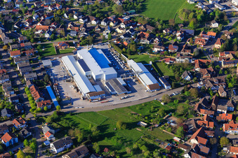 Ortsansicht mit Regenold Bausysteme Werk im Ortsteil Vimbuch in Bühl im Bundesland Baden-Württemberg, Deutschland