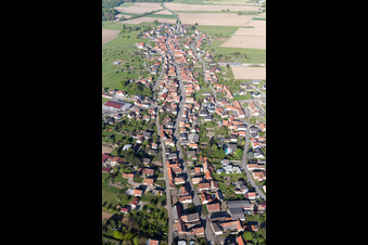 Drohnenaufname von Eschbach im Bundesland Bas-Rhin, Frankreich
