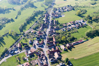 Uttenhoffen im Bundesland Bas-Rhin, Frankreich aus der Luft