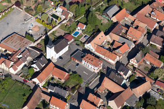 Bischholtz im Bundesland Bas-Rhin, Frankreich von oben