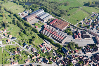 Zinswiller im Bundesland Bas-Rhin, Frankreich von oben