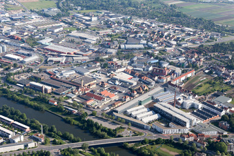 Luftbild von Margaretendamm in Bamberg im Bundesland Bayern, Deutschland
