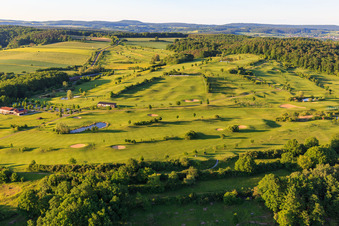 Golfplatz des Golfclub Haßberge e.V im Ortsteil Steinbach in Ebelsbach im Bundesland Bayern, Deutschland
