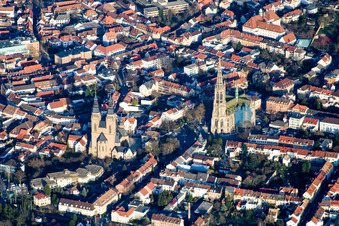 Geächtniskirche der Protestation und St. Joseph Kirche in Speyer im Bundesland Rheinland-Pfalz, Deutschland