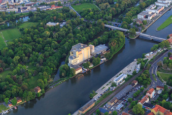 Cramer-Mühle GmbH & Co. KG auf der Maininsel in Schweinfurt im Bundesland Bayern, Deutschland