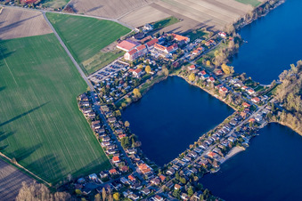 Mondsee in Speyer im Bundesland Rheinland-Pfalz, Deutschland