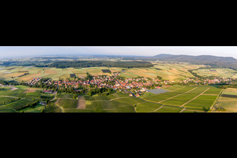 Panorama in Steinseltz im Bundesland Bas-Rhin, Frankreich