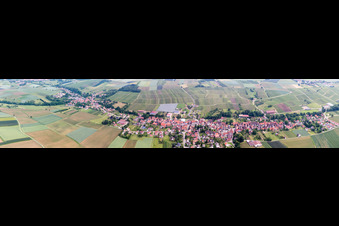Luftbild von Panorama in Steinseltz im Bundesland Bas-Rhin, Frankreich