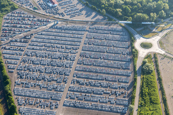 Lauterbourg im Bundesland Bas-Rhin, Frankreich von oben