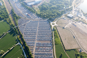 Lauterbourg im Bundesland Bas-Rhin, Frankreich aus der Luft