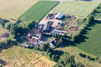 Ortsteil Schaidt in Wörth am Rhein im Bundesland Rheinland-Pfalz, Deutschland aus der Luft betrachtet