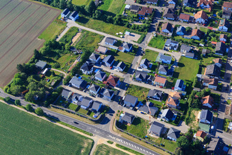 Neubaugebiet Im Holderbusch aus Norden in Minfeld im Bundesland Rheinland-Pfalz, Deutschland