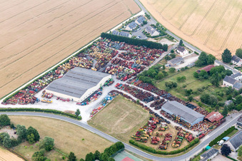 Talcy im Bundesland Loir-et-Cher, Frankreich von einer Drohne aus