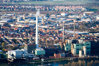 Luftaufnahme von GKM von Süden im Ortsteil Neckarau in Mannheim im Bundesland Baden-Württemberg, Deutschland