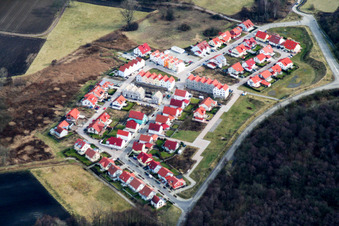 Neubaugebiet an der Reitschule, Im Schnabel in Wörth am Rhein im Bundesland Rheinland-Pfalz, Deutschland