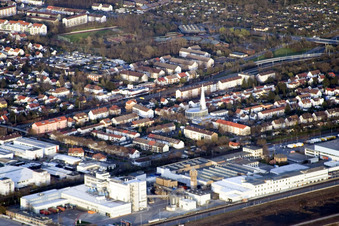 St. Konrad im Ortsteil Rheinau in Mannheim im Bundesland Baden-Württemberg, Deutschland