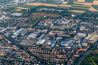 Industrie- und Gewerbegebiet Grönerstraße, MANN+HUMMEL in Ludwigsburg im Bundesland Baden-Württemberg, Deutschland