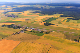 Flugplatz Aalen-Elchingen des Luftsportring Aalen e.V in Neresheim im Bundesland Baden-Württemberg, Deutschland